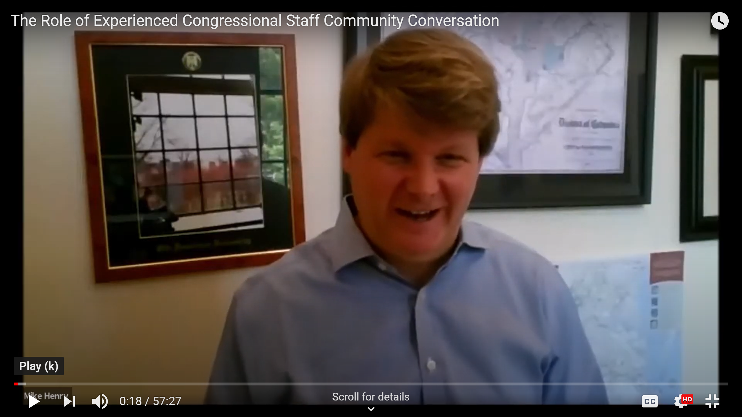 Watch: The Role of Experienced Congressional Staff